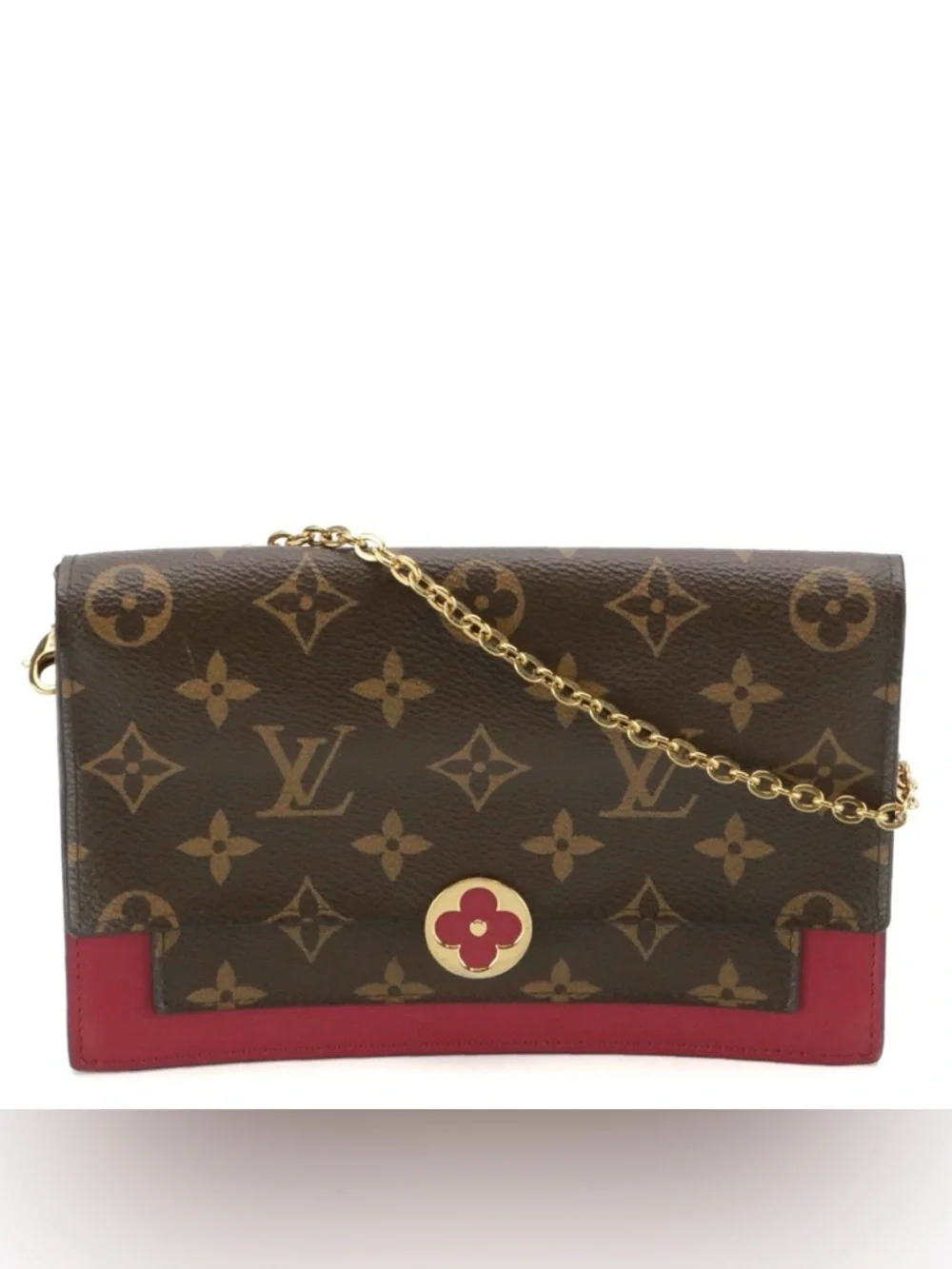Louis Vuitton Monogram Flore Wallet on Chain – Fuchsia (M67404) - Picture 1 of 8